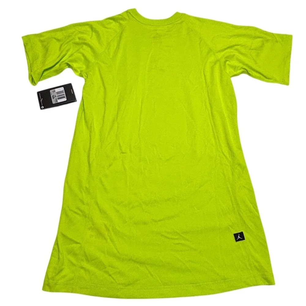 Jordan Mens Dri-FIT Training Shirt XS Lime Neon Jumpman 2014 Nike 465072-331 NWT